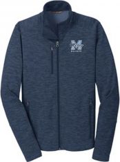 Digi Stripe Fleece Jacket, Navy